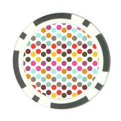 Dotted Pattern Background Poker Chip Card Guard