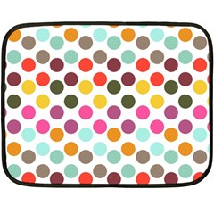 Dotted Pattern Background Double Sided Fleece Blanket (Mini) 