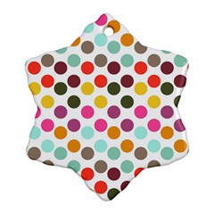 Dotted Pattern Background Ornament (Snowflake)