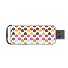 Dotted Pattern Background Portable USB Flash (One Side)