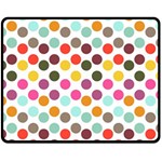 Dotted Pattern Background Double Sided Fleece Blanket (Medium)  58.8 x47.4  Blanket Front