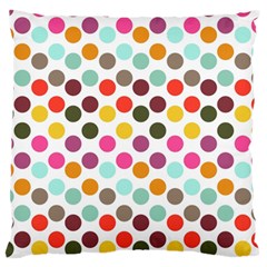 Dotted Pattern Background Large Flano Cushion Case (one Side)