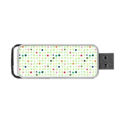 Dotted Pattern Background Full Colour Portable Usb Flash (one Side) by Modern2018