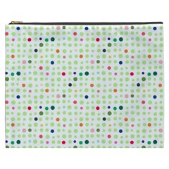 Dotted Pattern Background Full Colour Cosmetic Bag (xxxl)  by Modern2018