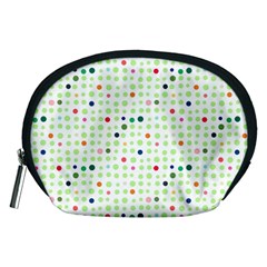 Dotted Pattern Background Full Colour Accessory Pouches (medium)  by Modern2018