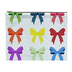 Ribbons And Bows Polka Dots Cosmetic Bag (xl) by Modern2018