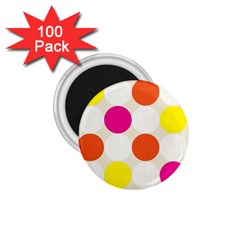 Polka Dots Background Colorful 1 75  Magnets (100 Pack)  by Modern2018