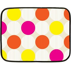 Polka Dots Background Colorful Double Sided Fleece Blanket (mini)  by Modern2018