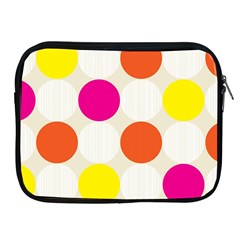 Polka Dots Background Colorful Apple Ipad 2/3/4 Zipper Cases by Modern2018