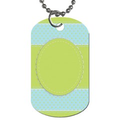 Lace Polka Dots Border Dog Tag (two Sides) by Modern2018