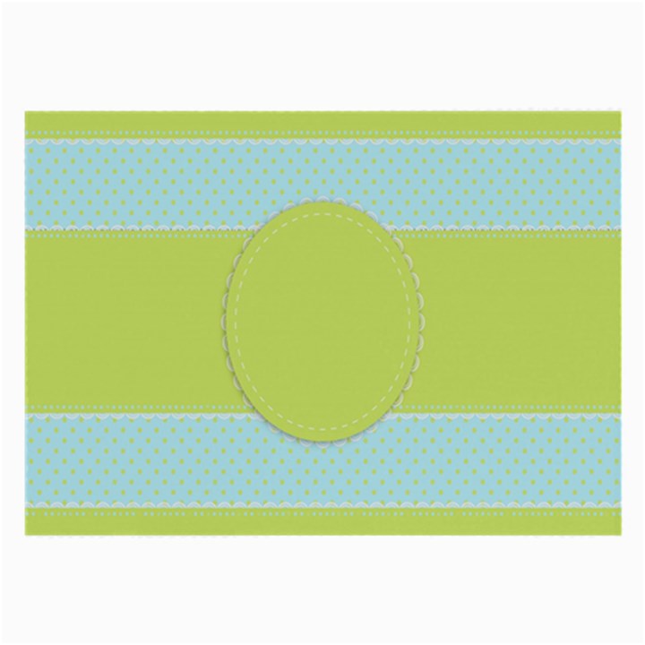 Lace Polka Dots Border Large Glasses Cloth