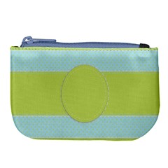 Lace Polka Dots Border Large Coin Purse by Modern2018