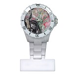 Lady With Lillies Plastic Nurses Watch Front