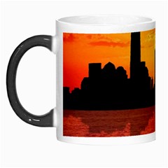 Skyline New York City Sunset Dusk Morph Mugs by Simbadda