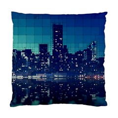 Skyscrapers City Skyscraper Zirkel Standard Cushion Case (two Sides) by Simbadda