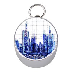 Skyscrapers City Skyscraper Zirkel Mini Silver Compasses by Simbadda