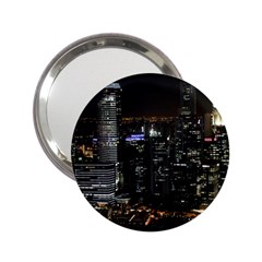 City At Night Lights Skyline 2 25  Handbag Mirrors by Simbadda