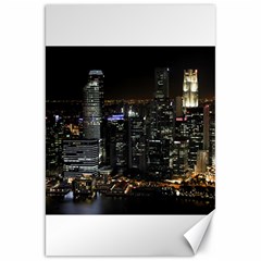 City At Night Lights Skyline Canvas 20  X 30  