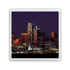 Dallas Texas Skyline Dusk Usa Memory Card Reader (square)  by Simbadda