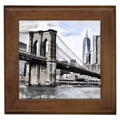 City Skyline Skyline City Cityscape Framed Tiles