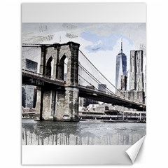 City Skyline Skyline City Cityscape Canvas 12  X 16   by Simbadda