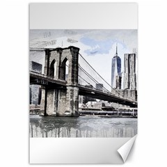 City Skyline Skyline City Cityscape Canvas 24  X 36  by Simbadda