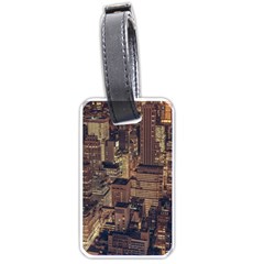 New York City Skyline Nyc Luggage Tags (one Side)  by Simbadda