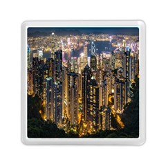 Panorama Urban Landscape Town Center Memory Card Reader (square)  by Simbadda