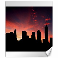 Skyline Panoramic City Architecture Canvas 8  X 10  by Simbadda