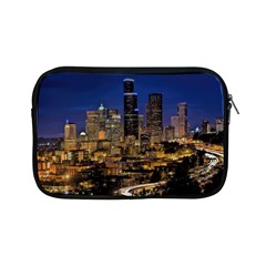 Skyline Downtown Seattle Cityscape Apple Ipad Mini Zipper Cases by Simbadda