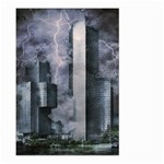 Digital Art City Cities Urban Large Garden Flag (Two Sides) Back