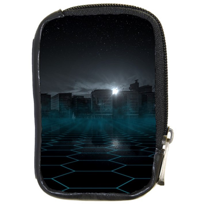 Skyline Night Star Sky Moon Sickle Compact Camera Cases