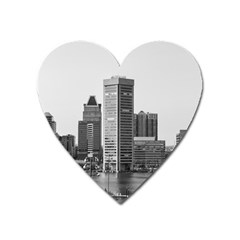 Architecture City Skyscraper Heart Magnet by Simbadda