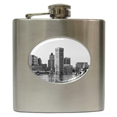 Architecture City Skyscraper Hip Flask (6 Oz) by Simbadda