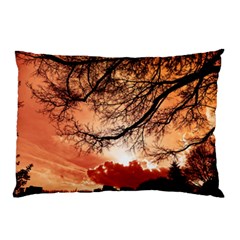 Tree Skyline Silhouette Sunset Pillow Case