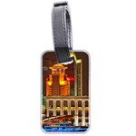 Shanghai Skyline Architecture Luggage Tags (Two Sides) Back