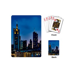 Frankfurt Germany Panorama City Playing Cards (mini) 