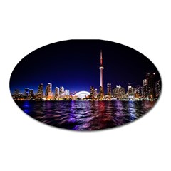Toronto City Cn Tower Skydome Oval Magnet by Simbadda