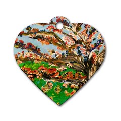 Coral Tree Dog Tag Heart (two Sides) by bestdesignintheworld