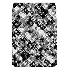 Black And White Patchwork Pattern Flap Covers (l)  by dflcprints