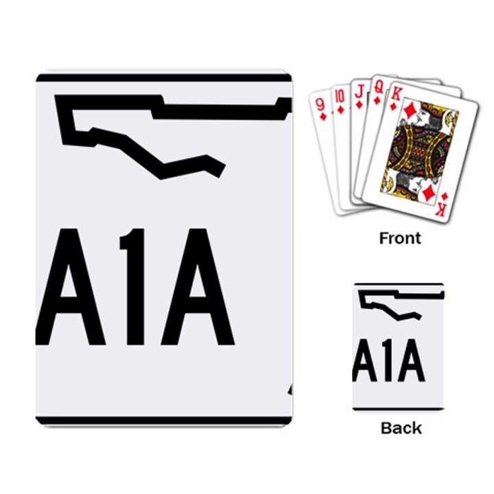 Florida State Road A1A Playing Card