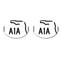 Florida State Road A1a Cufflinks (oval) by abbeyz71