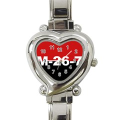 The 26th Of July Movement Flag Heart Italian Charm Watch by abbeyz71