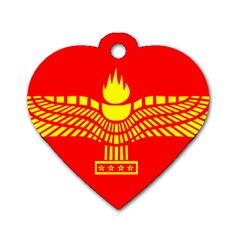 Aramean Syriac Flag Dog Tag Heart (one Side) by abbeyz71