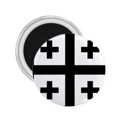 Black Jerusalem Cross  2.25  Magnets