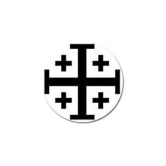 Black Jerusalem Cross  Golf Ball Marker (4 Pack) by abbeyz71