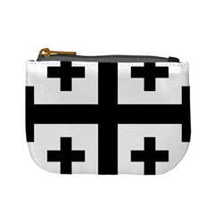 Black Jerusalem Cross  Mini Coin Purses