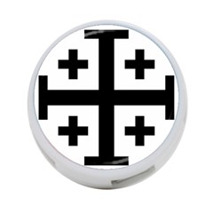 Black Jerusalem Cross  4-Port USB Hub (Two Sides) 