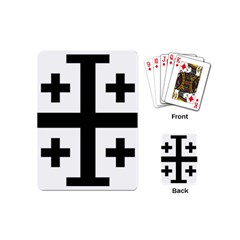 Black Jerusalem Cross  Playing Cards (Mini) 