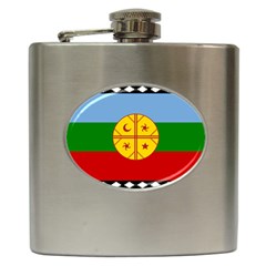 Flag Of The Mapuche People Hip Flask (6 Oz)